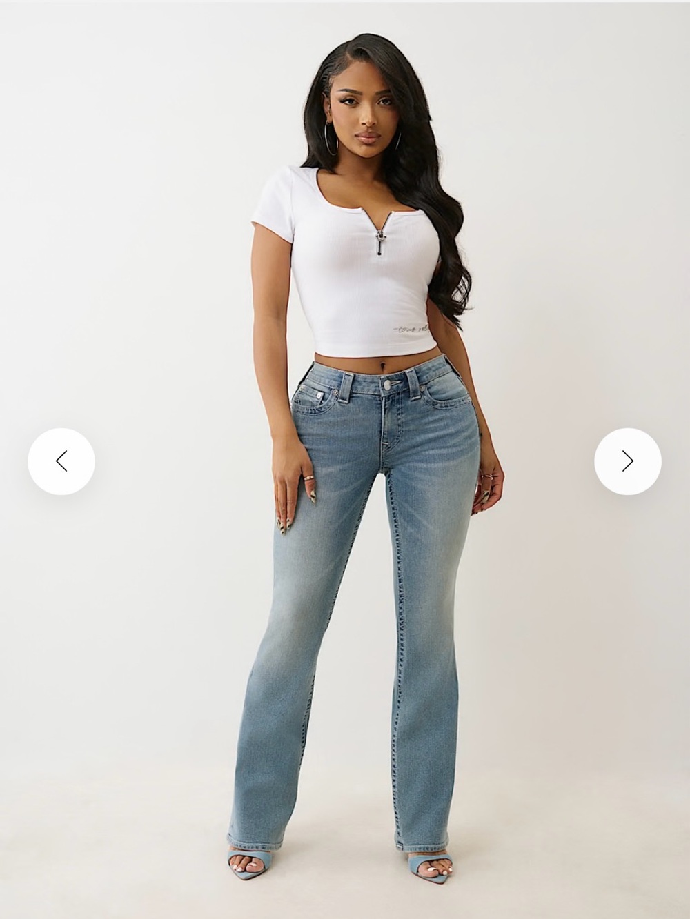 Vintage True Religion Mid-rise Faded Blue Bootcut Women’s Jeans